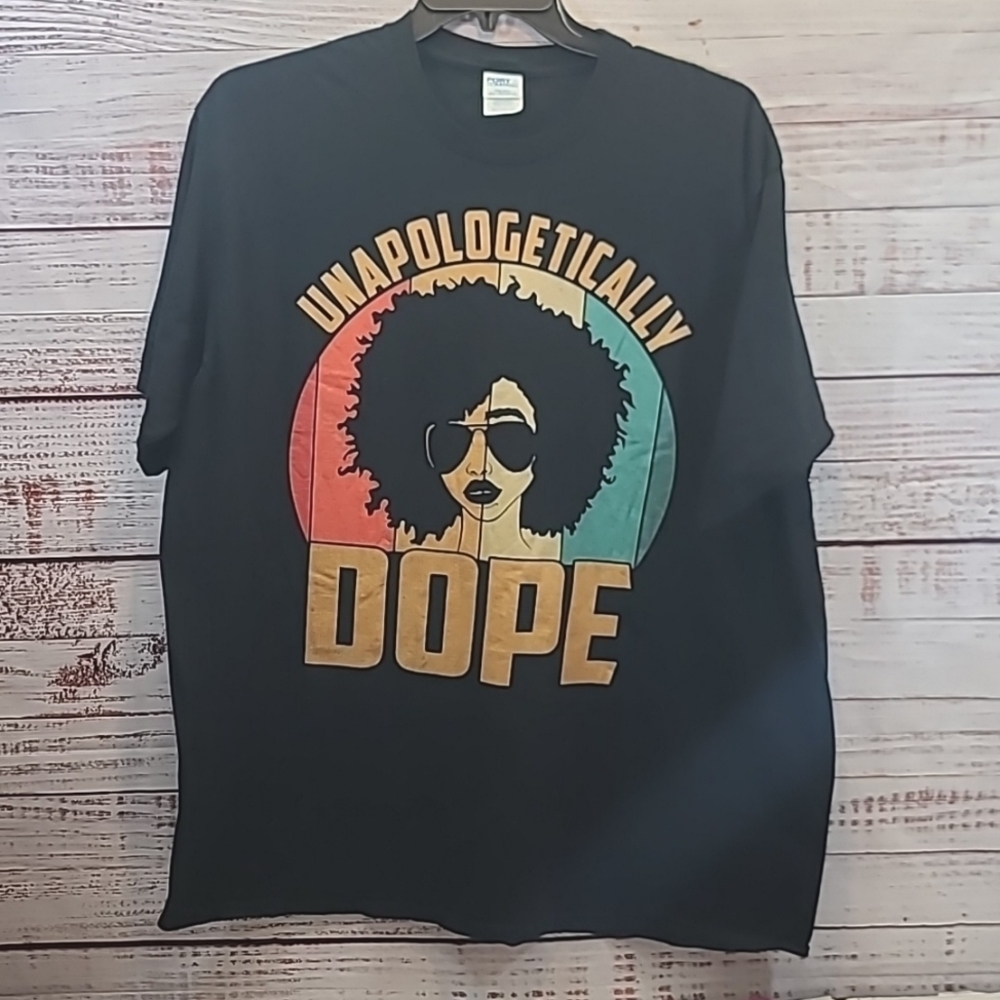 Port & Company black graphic tee - Picture 1 of 6